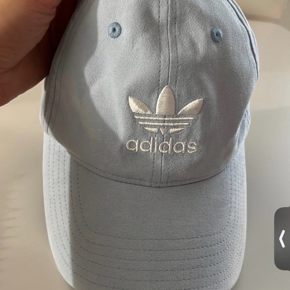 Adidas Light Blue Suede Baseball Cap